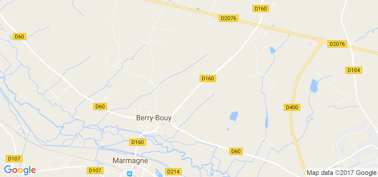 map de la ville de Berry-Bouy