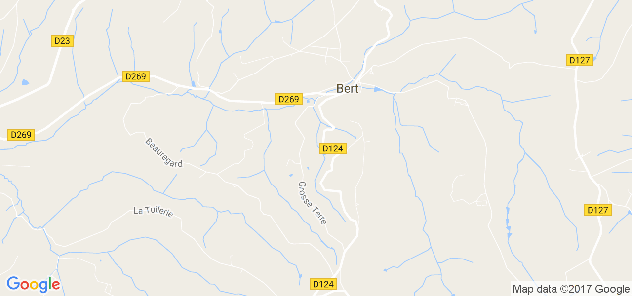 map de la ville de Bert