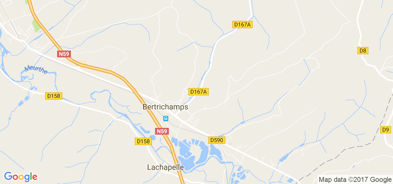 map de la ville de Bertrichamps