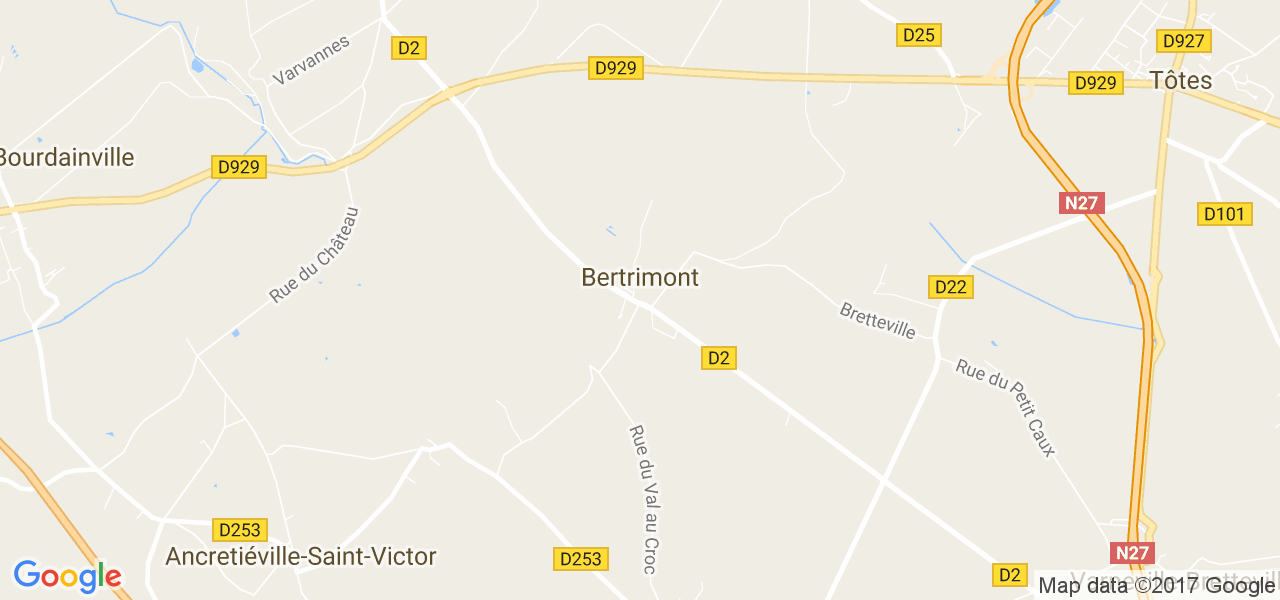 map de la ville de Bertrimont