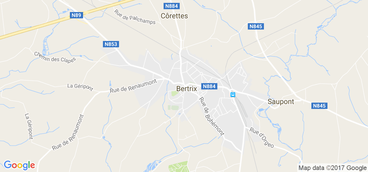 map de la ville de Bertrix