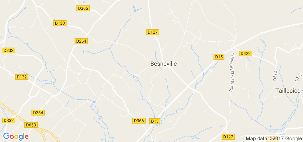 map de la ville de Besneville