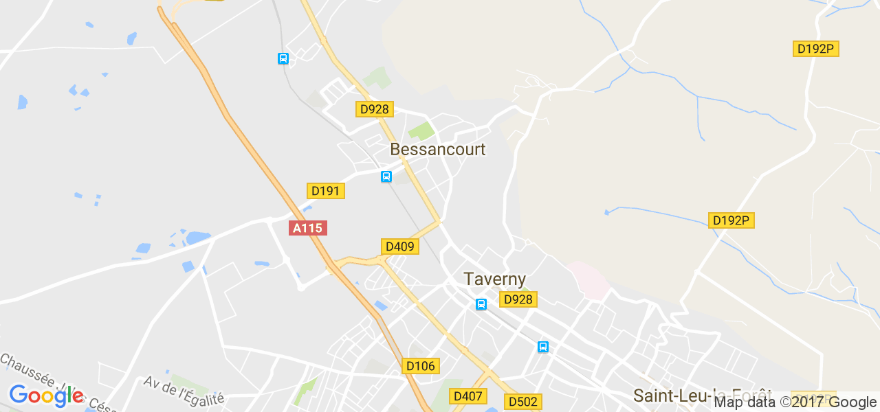 map de la ville de Bessancourt