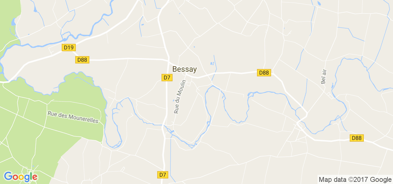 map de la ville de Bessay