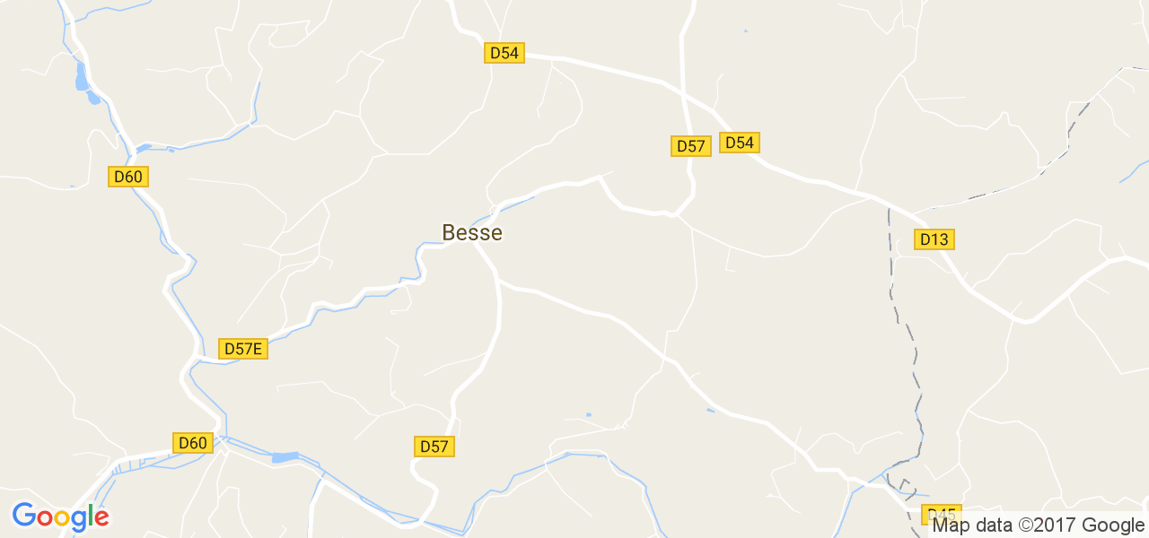 map de la ville de Besse