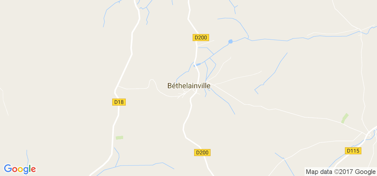 map de la ville de Béthelainville