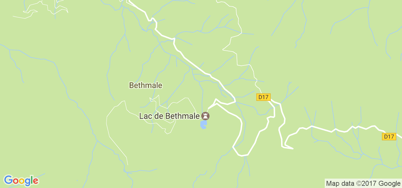 map de la ville de Bethmale