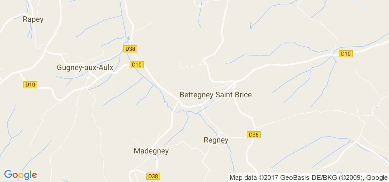 map de la ville de Bettegney-Saint-Brice