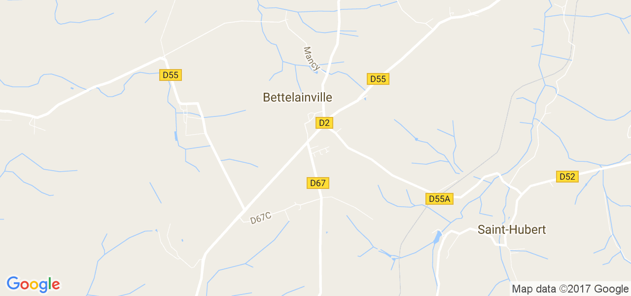 map de la ville de Bettelainville