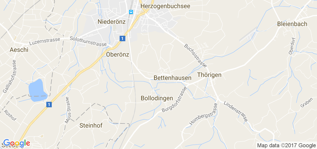 map de la ville de Bettenhausen