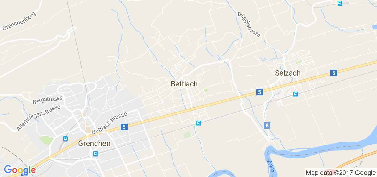 map de la ville de Bettlach