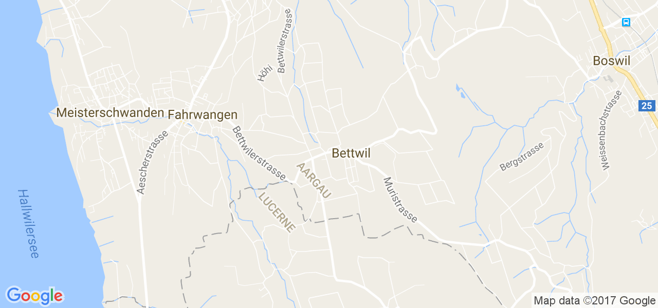 map de la ville de Bettwil