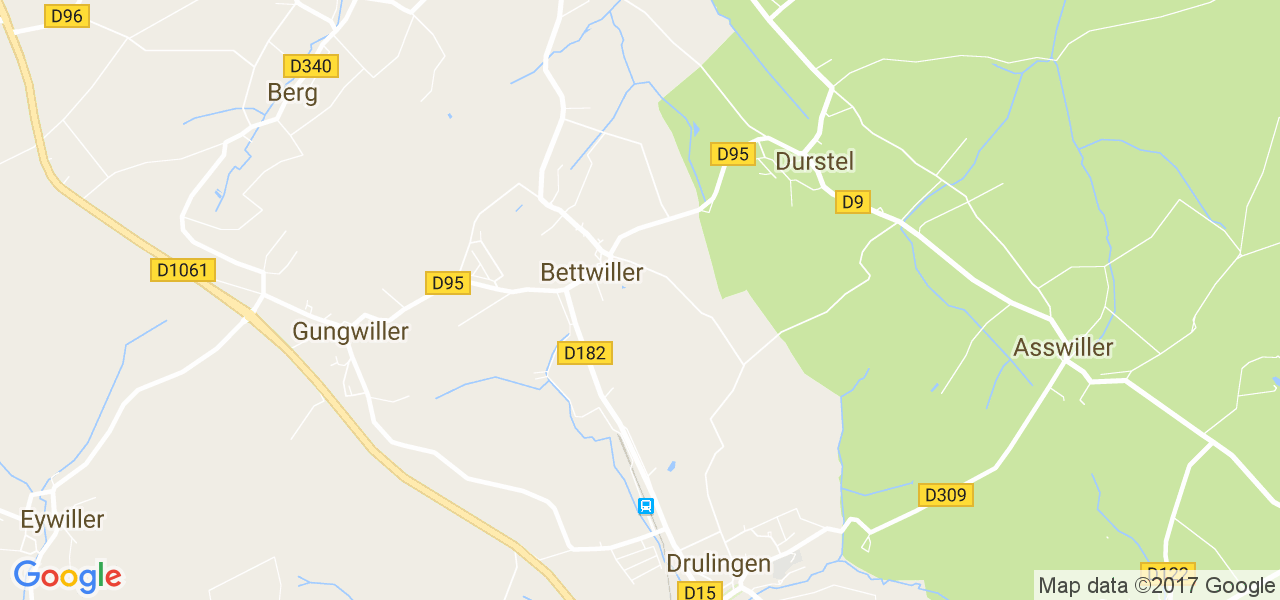 map de la ville de Bettwiller