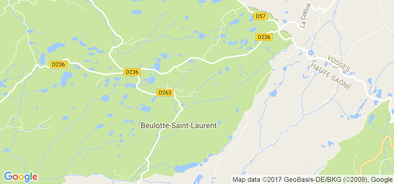 map de la ville de Beulotte-Saint-Laurent