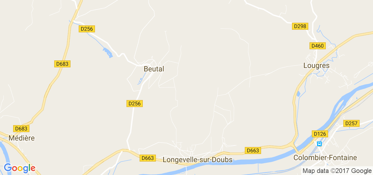 map de la ville de Beutal