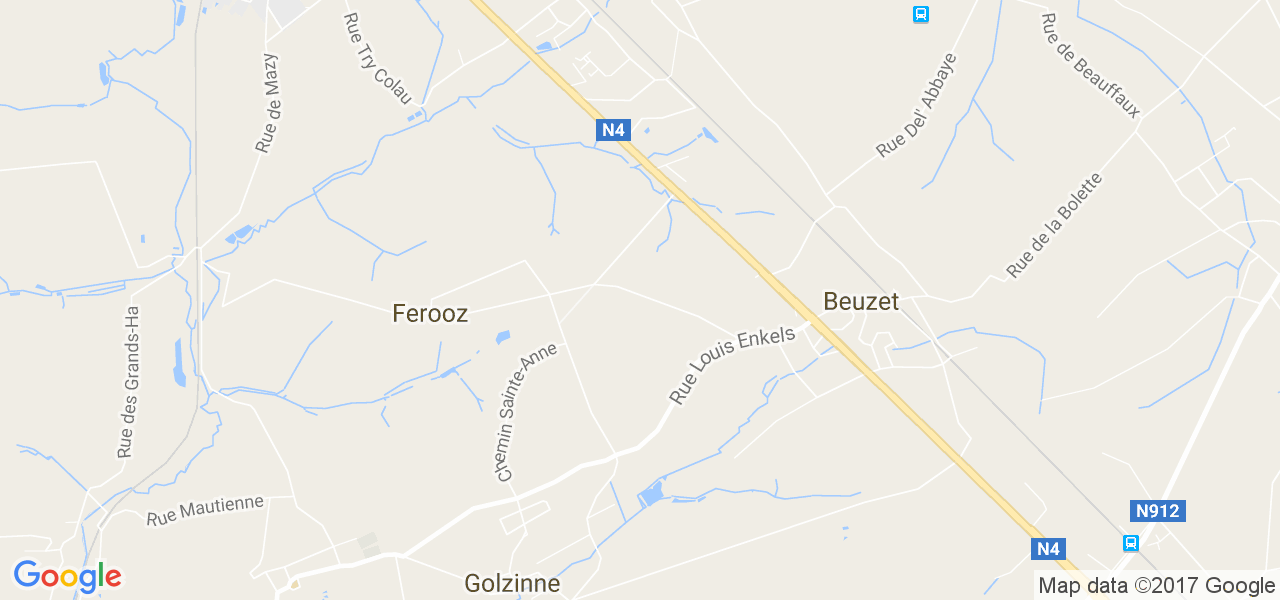 map de la ville de Beuzet