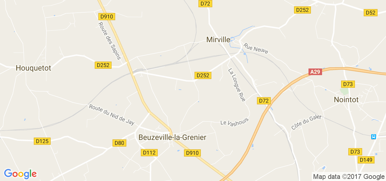 map de la ville de Beuzeville-la-Grenier