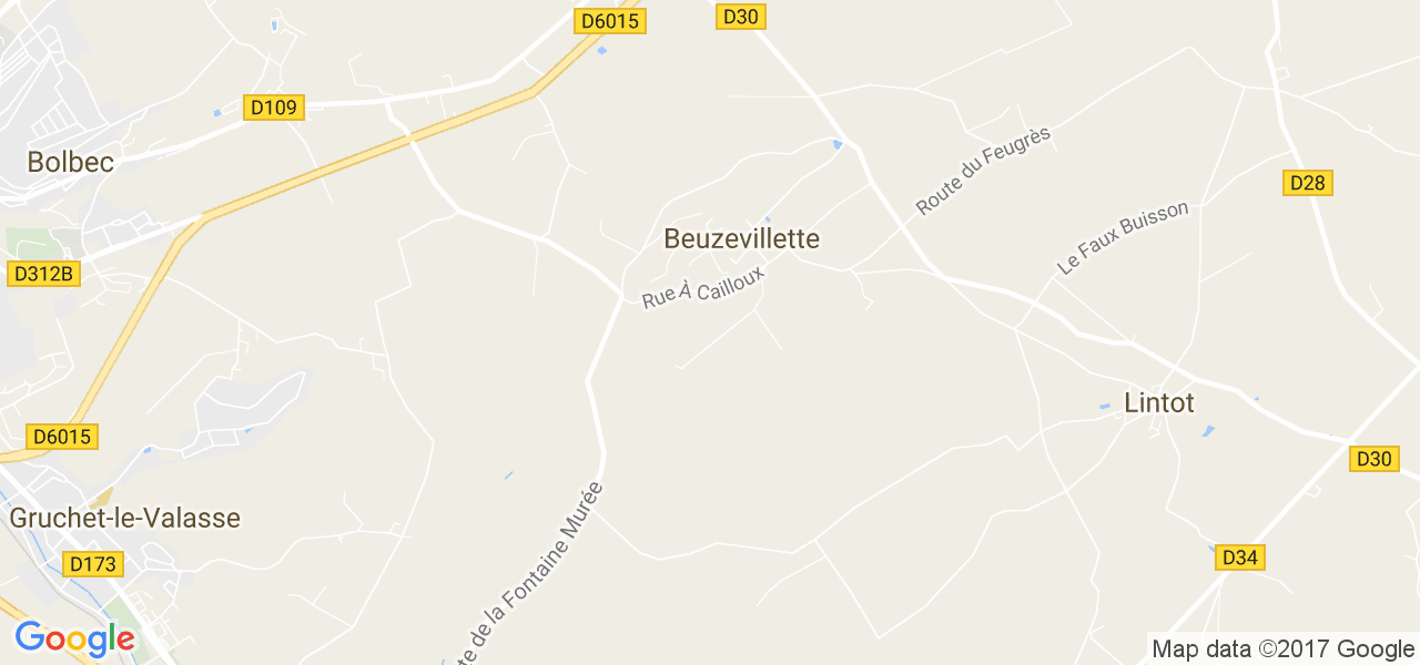 map de la ville de Beuzevillette