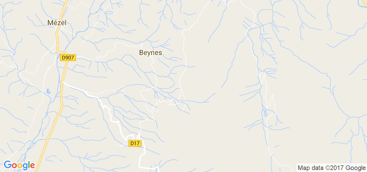 map de la ville de Beynes