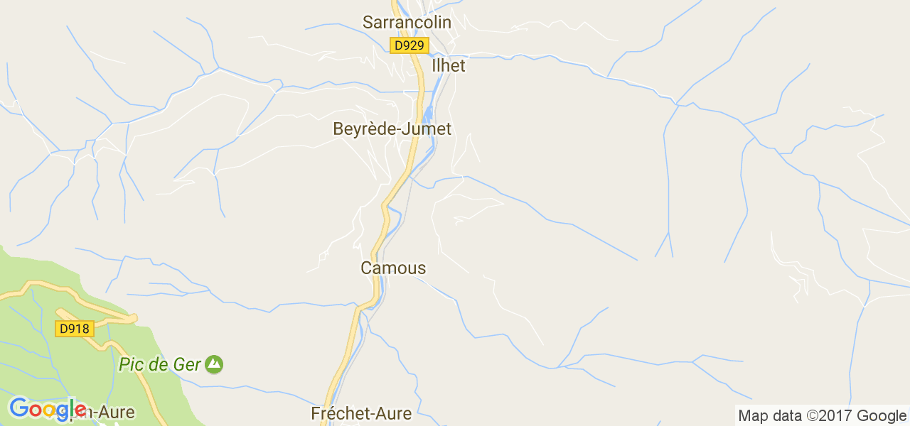 map de la ville de Beyrède-Jumet