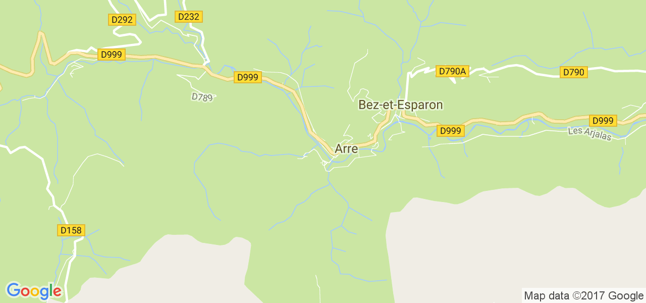 map de la ville de Bez-et-Esparon