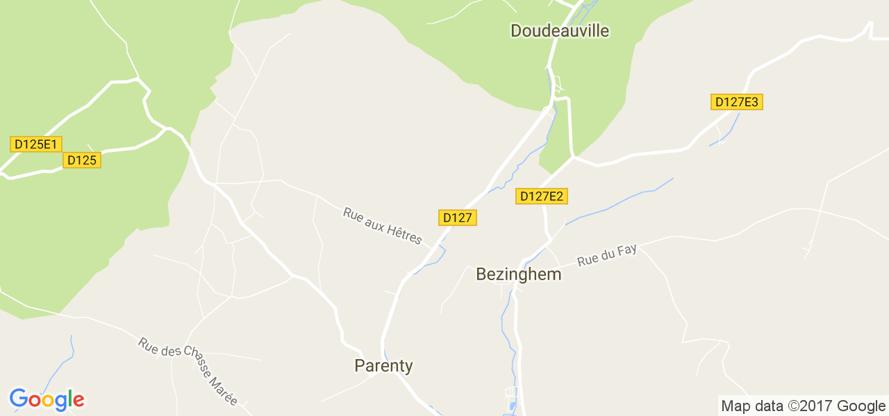 map de la ville de Bezinghem