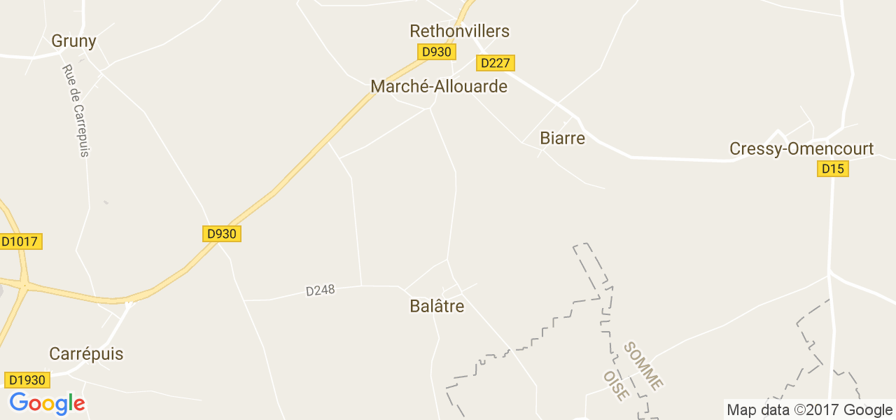 map de la ville de Biarre