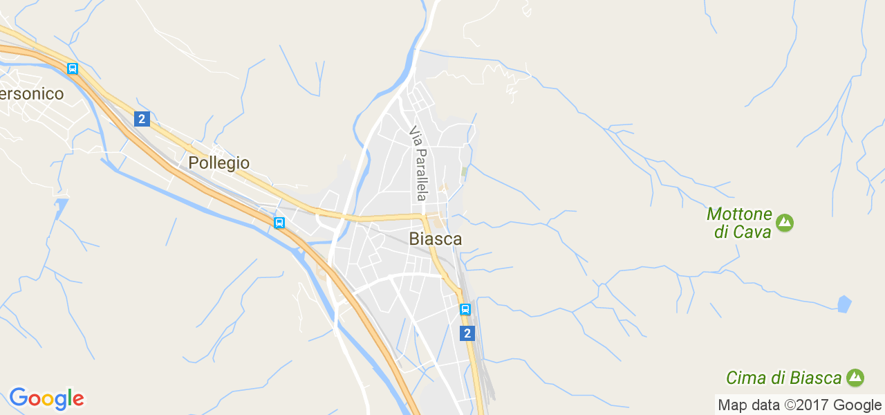 map de la ville de Biasca