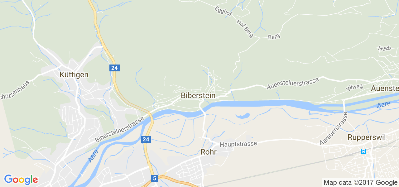 map de la ville de Biberstein