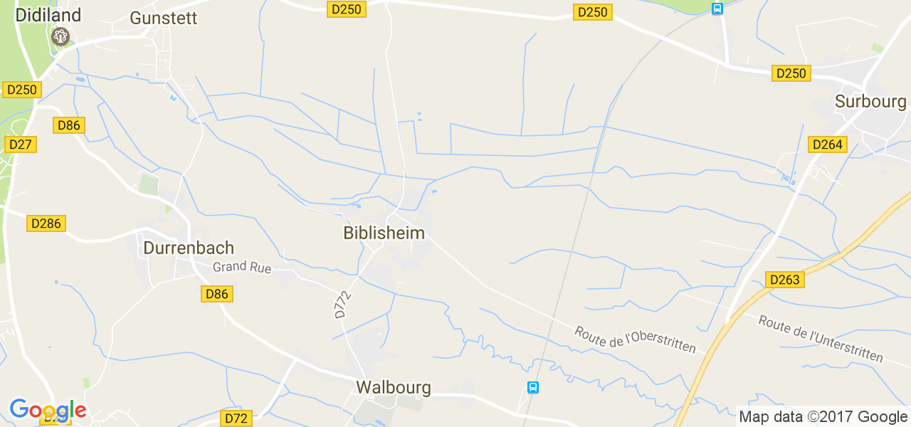 map de la ville de Biblisheim