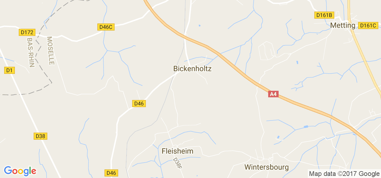 map de la ville de Bickenholtz