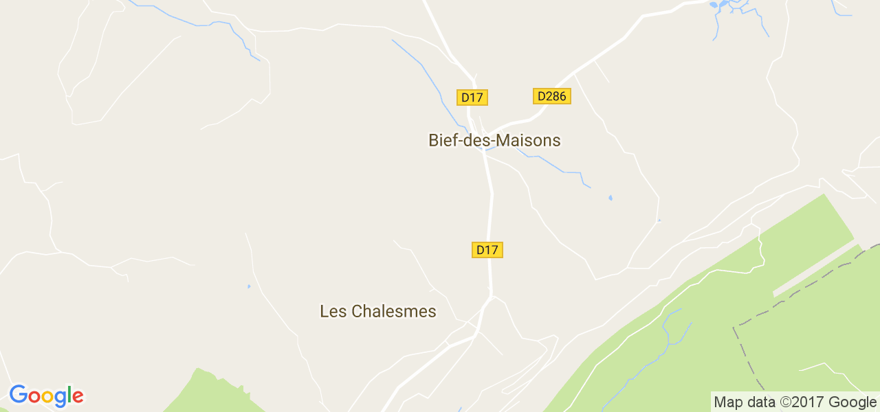 map de la ville de Bief-des-Maisons