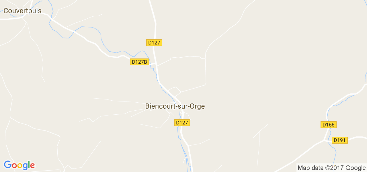 map de la ville de Biencourt-sur-Orge