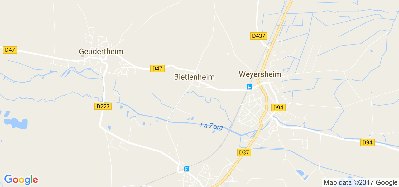 map de la ville de Bietlenheim