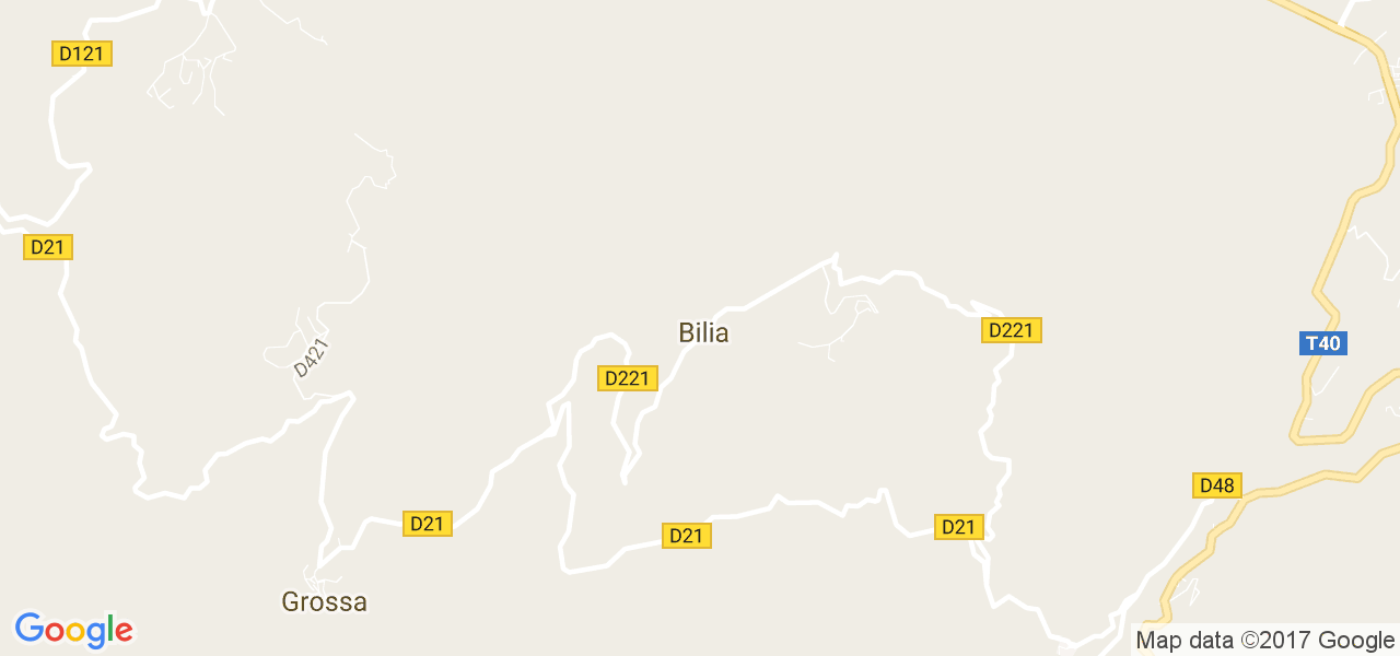 map de la ville de Bilia