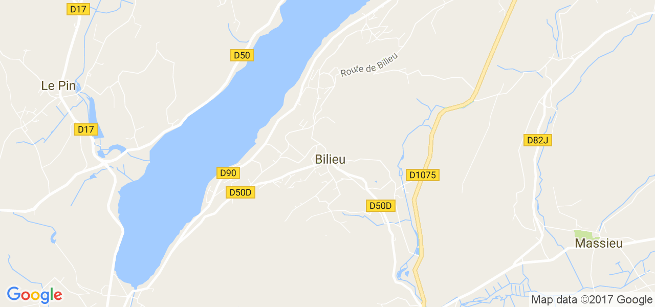 map de la ville de Bilieu