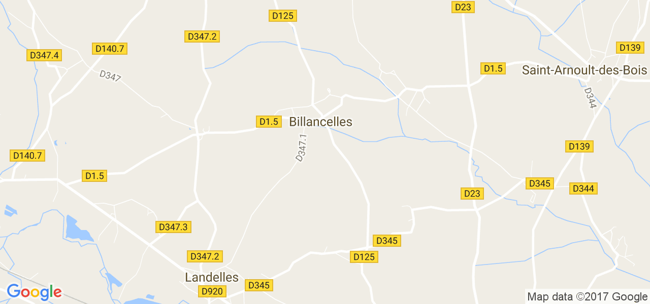 map de la ville de Billancelles