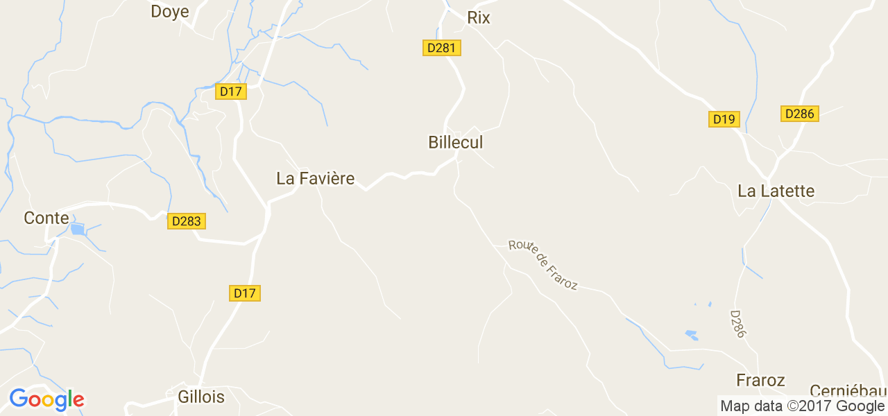 map de la ville de Billecul