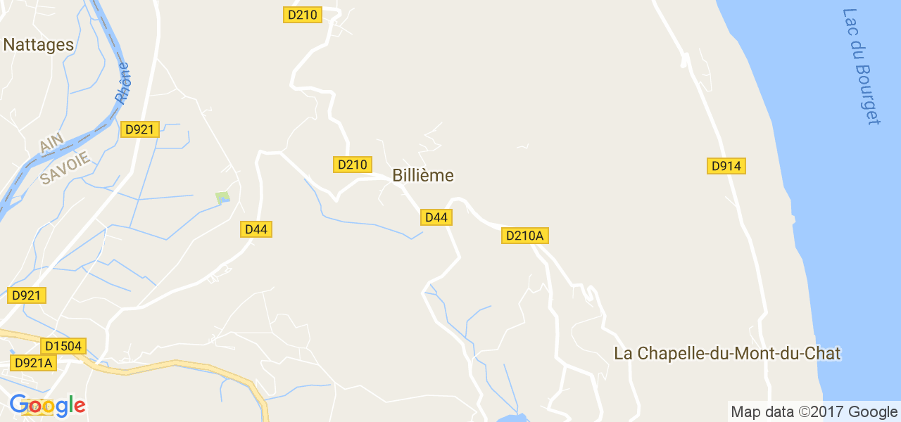 map de la ville de Billième