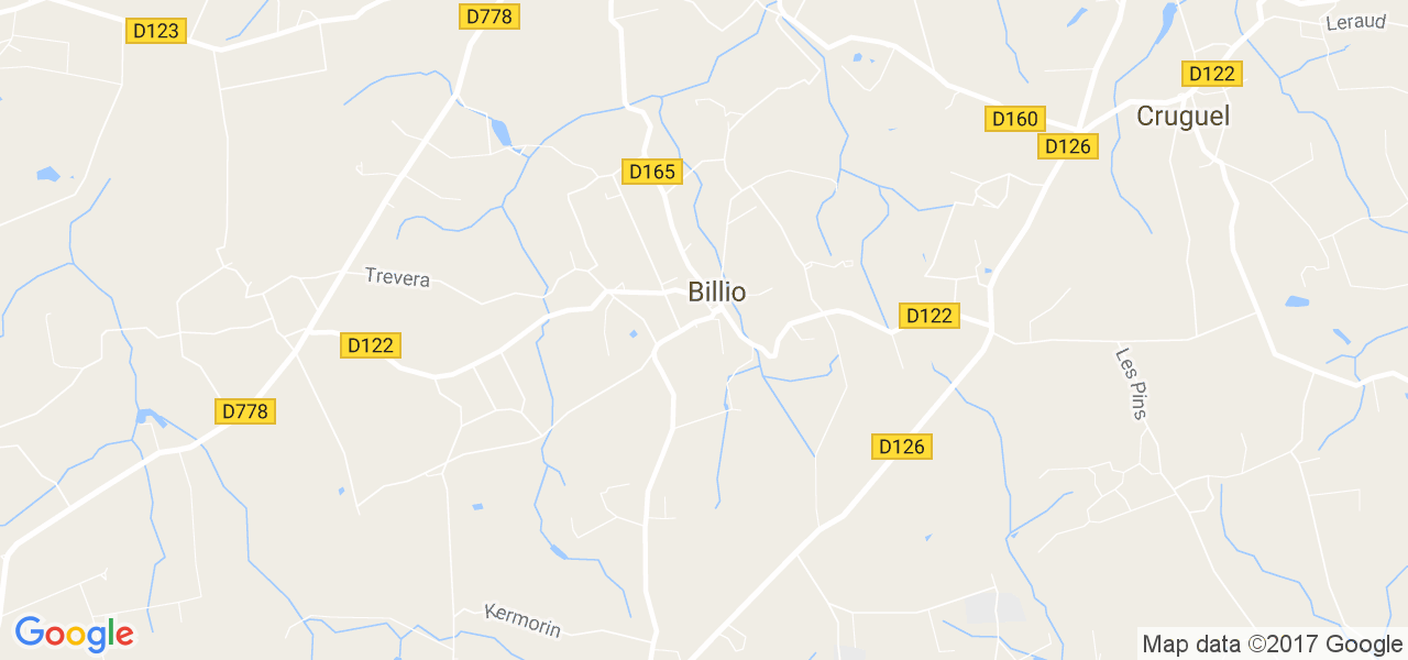 map de la ville de Billio