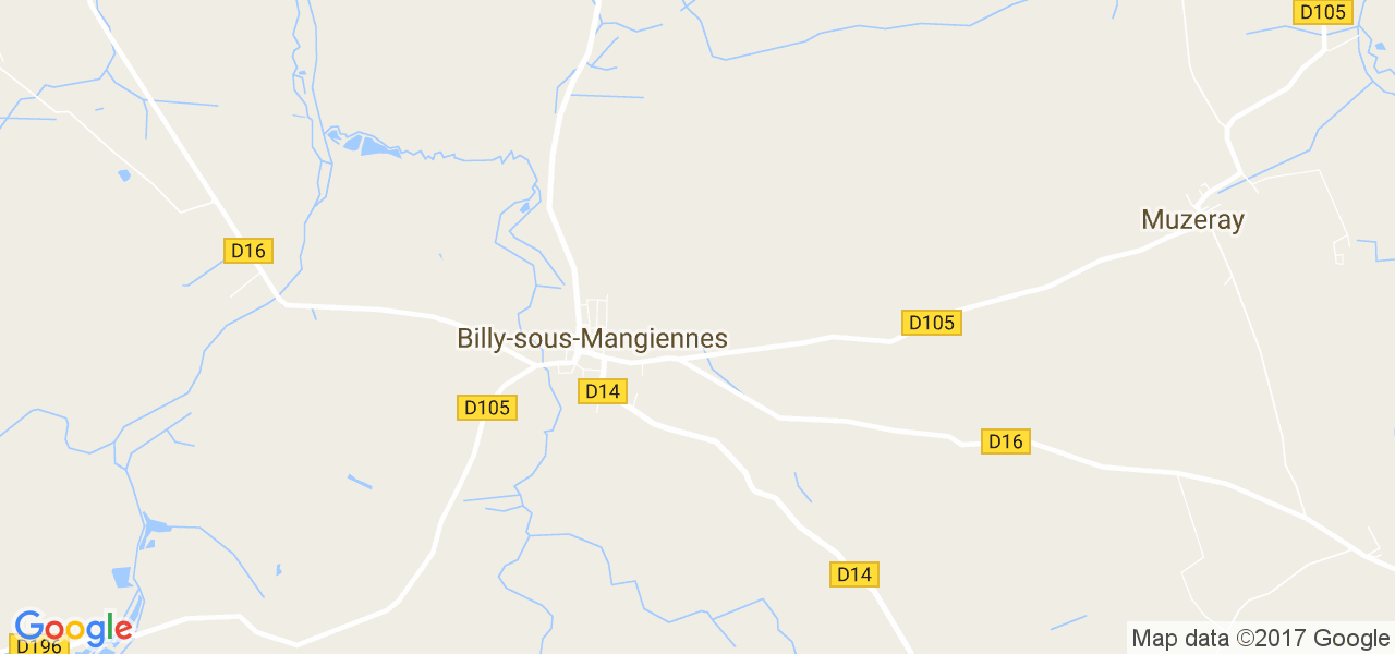 map de la ville de Billy-sous-Mangiennes