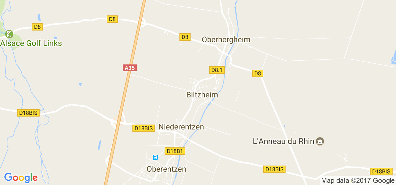 map de la ville de Biltzheim