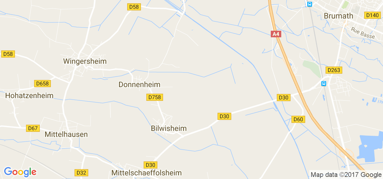 map de la ville de Bilwisheim