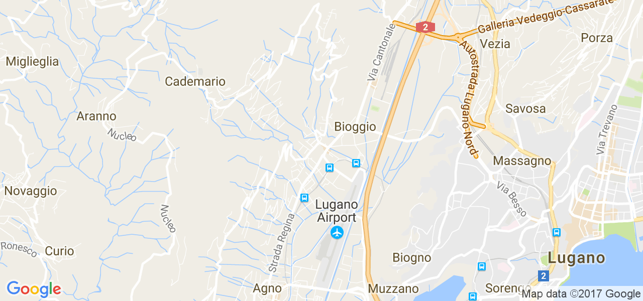 map de la ville de Bioggio