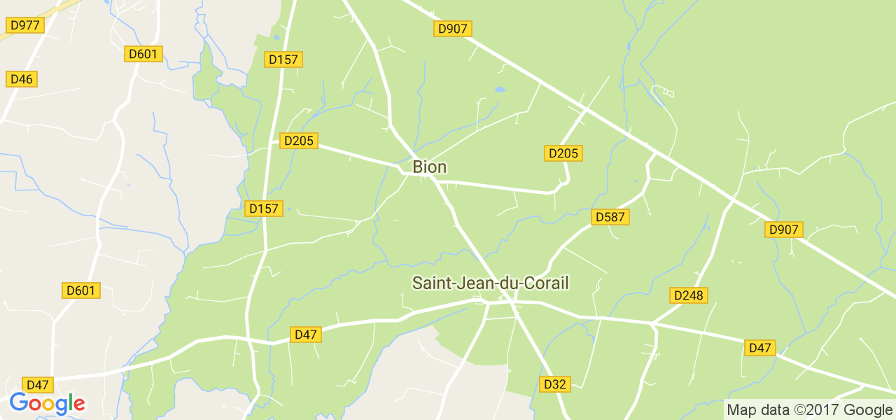 map de la ville de Bion