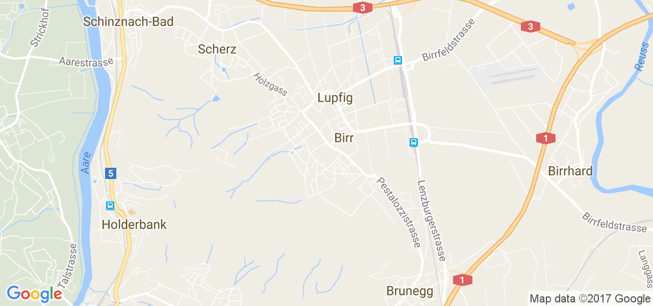 map de la ville de Birr