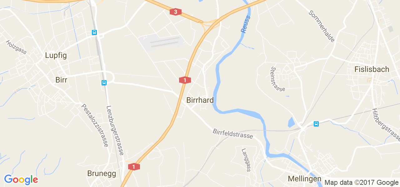 map de la ville de Birrhard