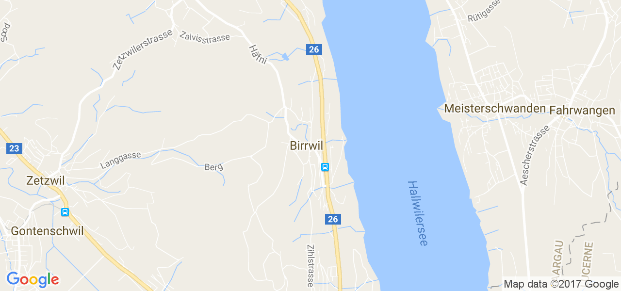 map de la ville de Birrwil