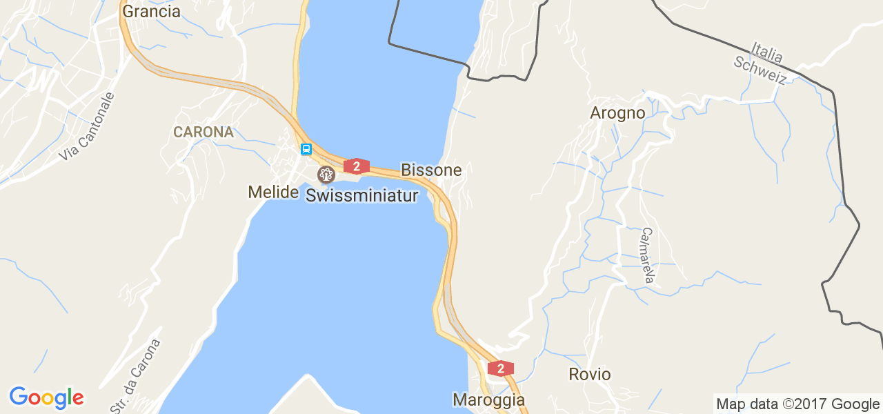 map de la ville de Bissone