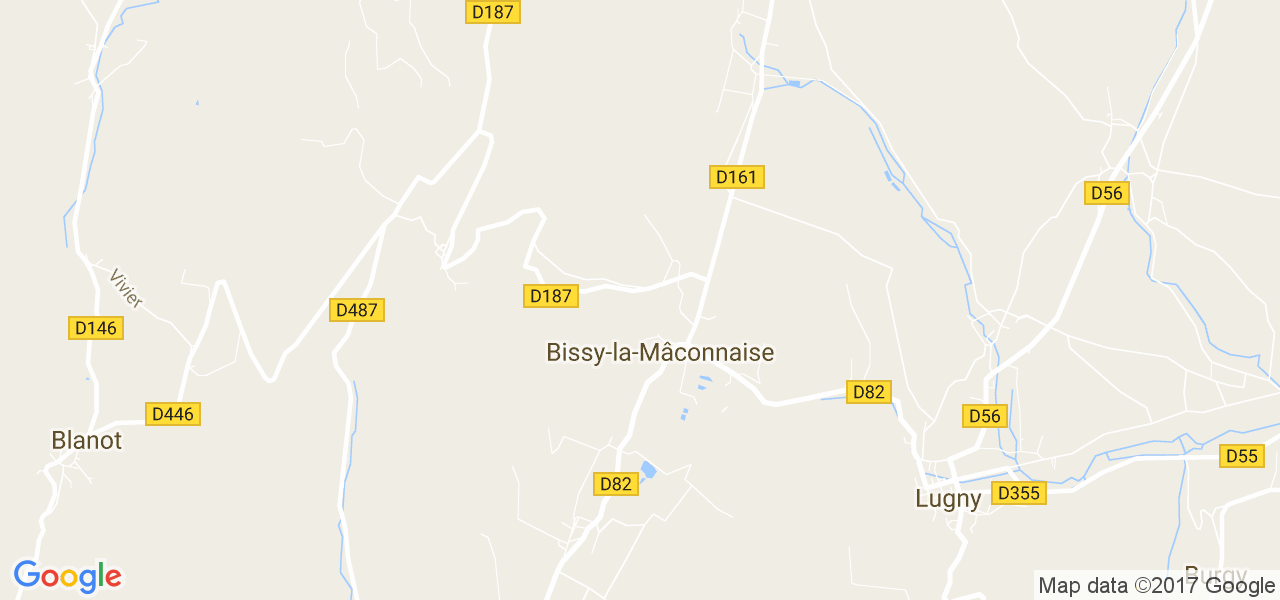 map de la ville de Bissy-la-Mâconnaise